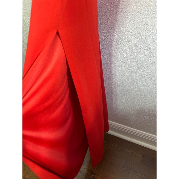 NWT Lulus Embellished V Neck Spaghetti Strap Red Formal Rhinestone Size L - Picture 8 of 12